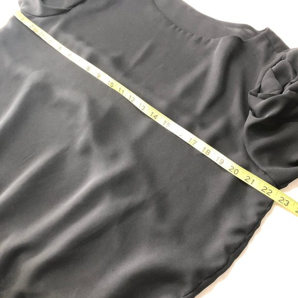 Jamie Sheer Chiffon Long Sleeve Pleated Dress CIKS - Picture 5 of 6